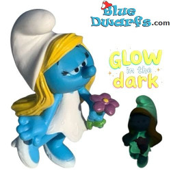 Smurfin die oplicht in het donker –Smurfenfiguurtje in zakje - Giochi Preziosi - 5,5 cm