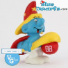 Grand Bazar Schlumpf - Zauberer mit Kugel - Werbe Schlumpf - 1990 - Schleich - 5,5cm - SEHR GUT