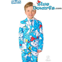 Costume garçon des Schtroumpfs avec cravate - Bleu - Opposuits - Taille 8/128