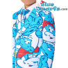 Schlumpfanzug für Jungen mit Krawatte - Blau - Opposuits - Größe 6/116