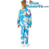 Completo da ragazzo dei Puffi con cravatta - Blu - Opposuits - Taglia 10/140