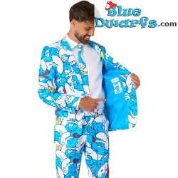 Abito da Puffo con cravatta - Blu - Opposuits - Taglia 38/48