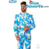 Traje de Pitufo con corbata - Azul - Opposuits - Talla 38/48