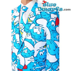 Smurf Suit with tie - Blue - Opposuits - Size 38/48