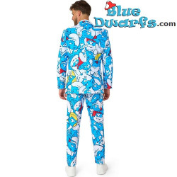 Abito da Puffo con cravatta - Blu - Opposuits - Taglia 40/50
