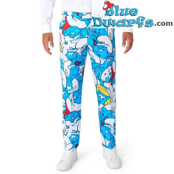 Smurfenpak met stropdas - Blauw - Opposuits - Maat 44/54