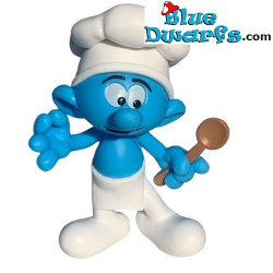 Casa Hongo Amarilla de los Pitufos con Figura del Pitufo Cocinero – Giochi Preziosi – 7,5 cm