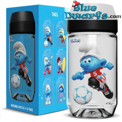 Premium Smurfs Bottle - The Smurfs - 6 Tags - Aquafigure - 330 ML