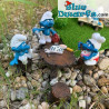5 x Attrezzi - Prodotto Decorativo I Puffi - Puffo Non Incluso - +/- 2,5cm