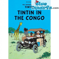 Kuifje in Congo - Kuifje Ansichtkaart - Tintinimaginatio - 10x15cm