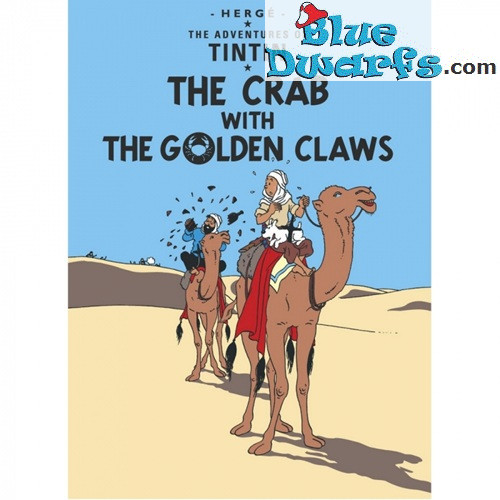 Álbum de Tintín: El Cangrejo de las Pinzas de Oro - Postal de Tintín - Tintinimaginatio - 10x15cm