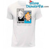 T-shirt blanc Tintin Reporter – 100 % coton – Tintinimaginatio – Taille S