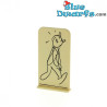 Kuifje en Alfabetkunst – Verzamelfiguur van metaal van Kuifje – Tintinimaginatio – 3,5 x 6 cm