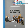 Tintín en La moto FN M90 500 CC - Colección de coches de Tintín - Persecución por Hernández y Fernández - No. 70 - 1/24 - 8cm