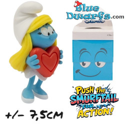 Pitufina con corazón - Figuras Graciosas de los Pitufos - Giochi Preziosi - 2024 - 7,5 cm