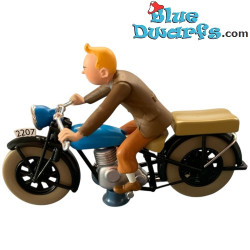 Tim auf dem FN M90 Motorrad 500 CC - Autokollektion - Verfolgung durch Schulze und Schultze - Nr. 70 - 1/24 - 8cm