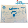 5x pegatina - Les schtroumpfs - Match / Cora - 2013 (+/- 6,5 x 5cm)
