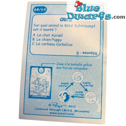 5x Carte dei Puffi – Articolo da collezione – Cora – Match – In francese – 2013