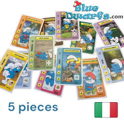 5x smurfen kaartjes - Verzamelitem - Conad