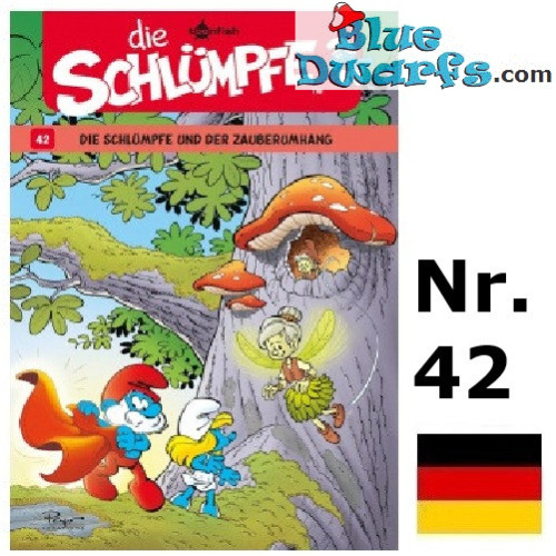 The smurfs Book N° 42 - The Smurfs and the magic cape - German Edition - Hard Cover - 48 pages