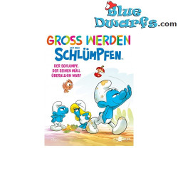 Crescere con i Puffi Libro 8 – Il Puffo che buttava la spazzatura ovunque – Edizione tedesca – Copertina rigida – 40 pagine