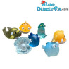 3 x Kleine zeedieren van hars – Decoratieproduct voor Smurfen – Smurf niet inbegrepen – 2 x 1,5 cm
