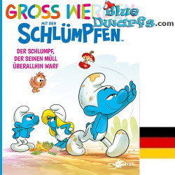 Grandir avec les Schtroumpfs Livre 8–Le Schtroumpf qui jetait ses déchets partout–Édition allemande–Couverture rigide– 40 pages