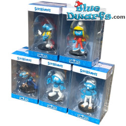 Clockwork Smurf - Blue Resin 2024 - Set 3 - Resin smurf statue - 11 cm