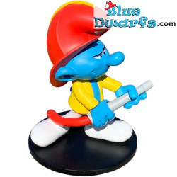 Feuerwehrmann Schlumpf - Blue Resin 2024 - Serie 3 - Kunstharzfigur - 11 cm
