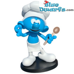 Puffo golosone - Blue Resin 2024 -  resina - figurina / Statuea puffi - 11 cm