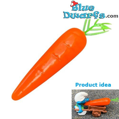 Mini Carrot - Smurfs Decoration Product - Smurf Not Included