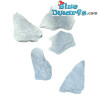 5x Fragments de Roche Naturelle - Produit de Décoration pour Schtroumpfs - Schtroumpf Non Inclus - 1 / 7 cm