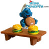 2x Miniature Resin Hamburgers - Smurfs Decoration Product - Smurf Not Included - 2 x 2 cm