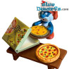 Miniatuurpizza met Doos - Decoratieproduct voor Smurfen - Smurf Niet Inbegrepen - 33 mm