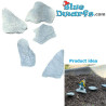 5x Fragmentos de Roca Natural - Decoración para Pitufos - Pitufo No Incluido - 1 / 7 cm