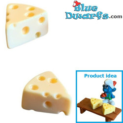 2x Miniature Resin Cheeses - Smurfs Decoration Product - Smurf Not Included - 2 x 2 cm