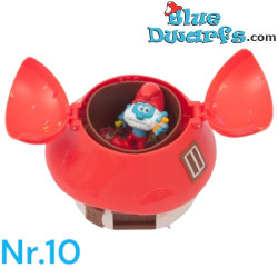 Casa Fungo Rosso dei Puffi con Grande Puffo – Giochi Preziosi – 7,5 cm