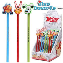 Asterix-, Obelix- & Idefix-potloden met gezichtstoppers - Asterix en Obelix merchandise - 20 cm