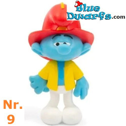 Feuerwehrmann Tollpatsch Schlumpf – Schlumpf-Figur im Beutel – Giochi Preziosi – 5,5 cm