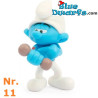 Lichtblauw Paddenstoelenhuis van de Smurfen met Potige Smurf – Giochi Preziosi – 7,5 cm