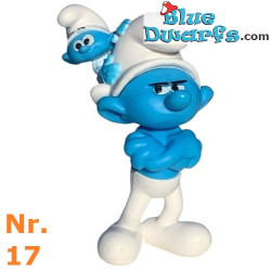 Grouchy Smurf with Baby Smurf on his head - set 2 - Giochi Preziosi - 2024 - 5,5cm