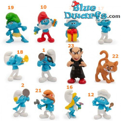 Set de juego completo - 12 figuras de Pitufos - set 2 - Giochi Preziosi - 2024 - 5,5 cm