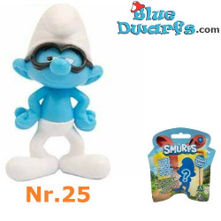 Brainy Smurf with hands on his hips - Smurfs Figure in Sachet - Giochi Preziosi - 5,5 cm