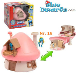 Casita de Pitufina con Pitufina - Set de juego - Giochi Preziosi - 2024 - 5,5 cm