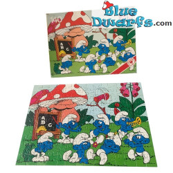 Puzzle Schtroumpfs – Schtroumpf à Lunettes donne un cours – 140 pièces – Vintage / PAS neuf