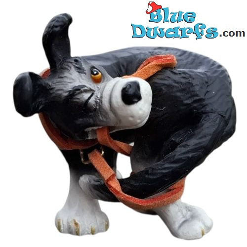 Just go! – Dog Chewing on Leash - Rufus Dog Figurine – Parastone – 6 cm