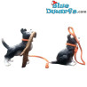 ¡Mi héroe! – Perros con un palo y una correa en la boca – Figura de perro Rufus – Parastone – 9 cm