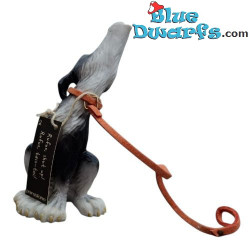 ¡Cállate! – Perro aullando a la luna – Figura de perro Rufus – Parastone – 10,5 cm