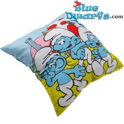 Die Schlümpfe Dekokissen – Dorfleben – Schlumpf Kissen – United Labels – 40 x 40 cm
