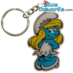 Smurfette with hands on back - The smurfs - metal keyring - 6cm